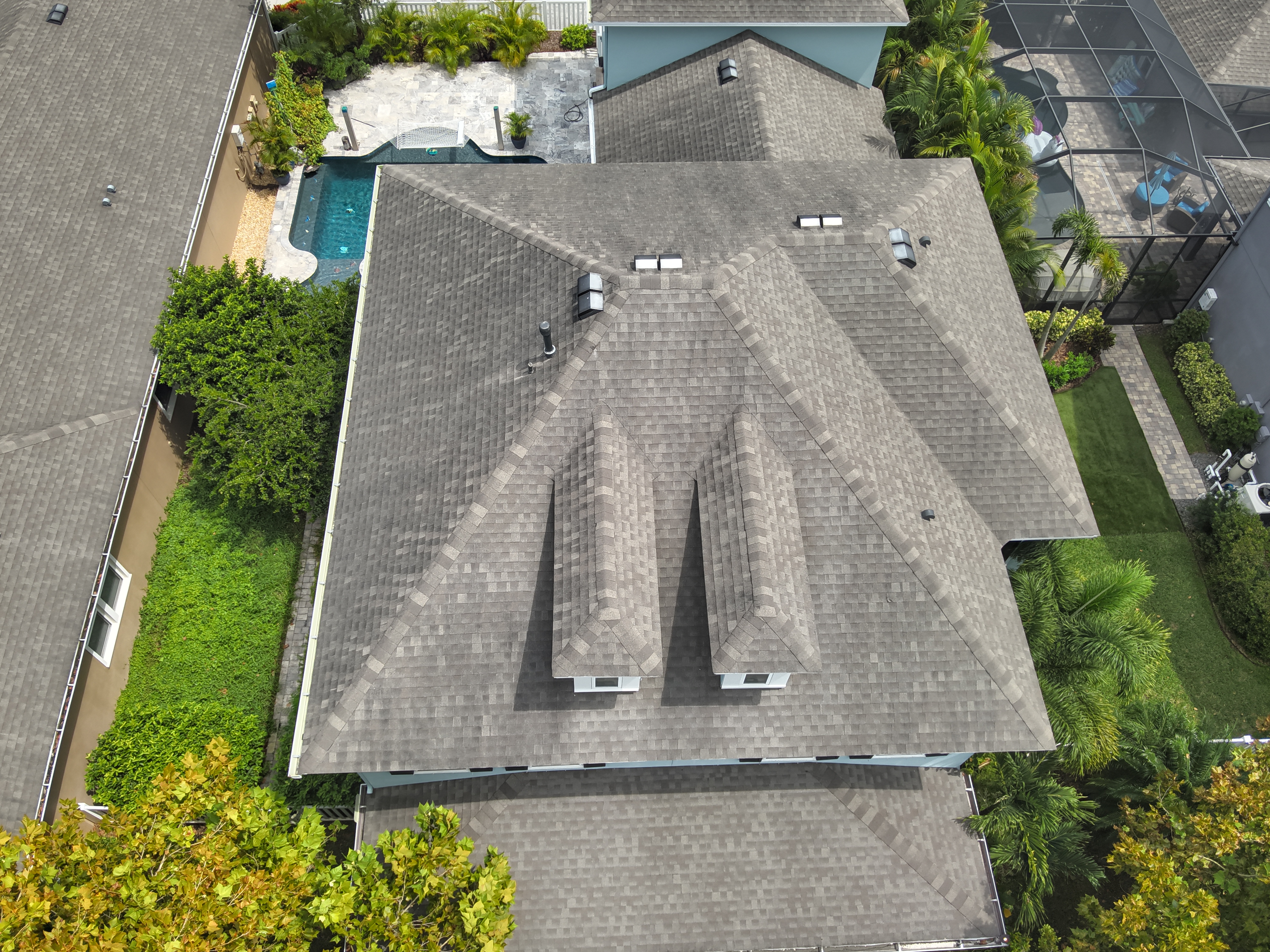 Shingle roof replacement project
